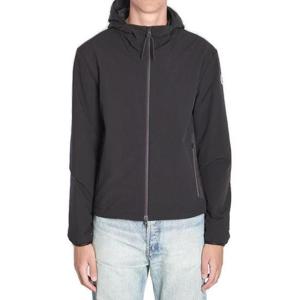 25 FW 몽클레어 집업 와펜 로고 디테일 후드 자켓 블랙 K20911A00057598NV