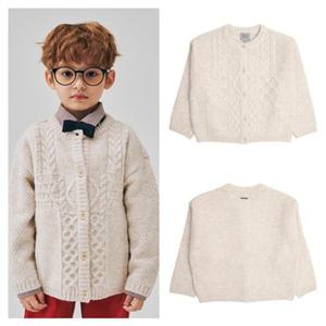 빈[BEEN]HP 아동 베이지 니트 케이블 가디건 BZ71CK01LB PG