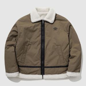 엄브로자켓 NQC UP421CPJN2-MBR 리버시블 플리스 우븐 스포티 무스탕 자켓 M BROWN