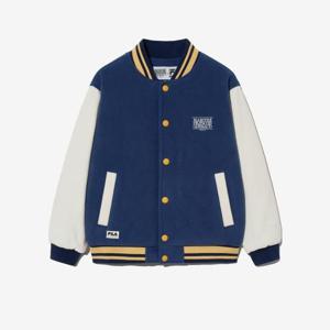 [휠라키즈] 휠라키즈 X 마리떼 플리스 바시티 자켓 (FK2JKG4M01X_BUE)