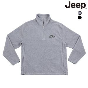 [지프]남여공용 대문자 로고 플리스 반넥 집업 (JO4TSU881)