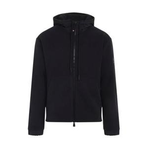 25 FW 몽클레어 그레노블 집업 롱슬리브 로고 후드 자켓 블랙 K20978G0001989AK8