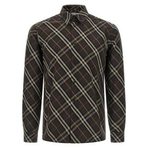 버버리 긴팔 셔츠 8115089TRUFFLEIPCHECK Brown