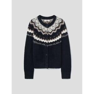 (355Y5ALY4R) [에잇세컨즈] 페어아일 자카드 카디건  네이비