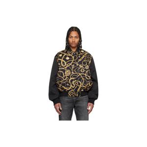 25 FW 발망 남성 블랙 리버서블 체인 패턴 앤 모노그램 보머 재킷 252251M175002