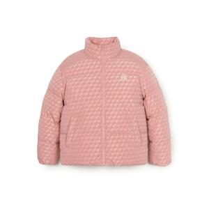 MLB패딩 PQJ 3ADJM1846-50PKM 클래식 모노그램 톤톤 벨벳 숏패딩 뉴욕양키스