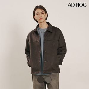 [애드호크]남성 인조 스웨이드 칼라넥 점퍼 HBAUJ12