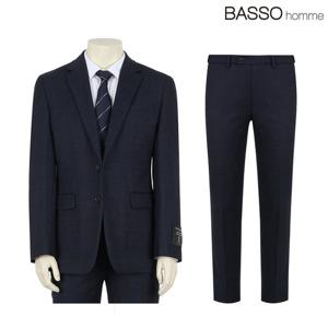 바쏘옴므 울 블렌디드 슬림핏 인디고 수트 (WSX4JT60AWSX4PT60A)