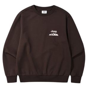 [지프]공용) 마운틴 로고 프린트 루즈핏 맨투맨 티셔츠 JSCS0Q897