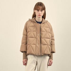 [올리비아로렌]VOCKD4W9341 니트후드덕다운점퍼