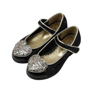 [프렌치캣(백)]BK 벨벳 하트 구두(Q36DG3031)