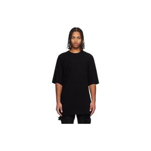 25 FW 율리우스 남성 블랙 유로파 드레이핑 티셔츠 252420M213007