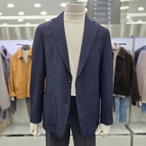 [앤드지]울 혼방 아웃포켓 트윌조직 자켓 BSF4KG1201 NV