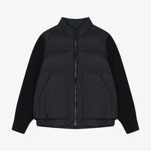 [지이크]니트배색 구스다운 점퍼 블랙 PJDJY6507 H