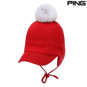 [핑]겨울 여성 귀달이 니트 볼캡 121D4CP351_RE_CJ