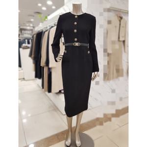 [미니멈]버튼장식 글리터 트위드 원피스 MXDAWO9150