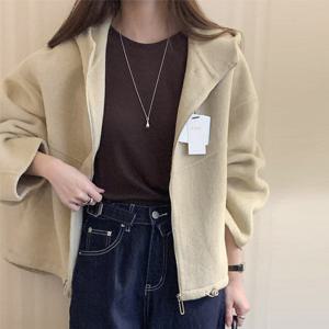 [헤레이스](울100%)후드 스트링 핸드메이드 점퍼_YMSH25FW255