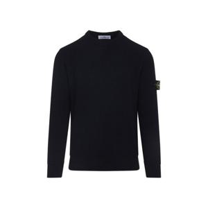 25 FW 스톤 아일랜드 로고 패치 크루넥라인 울 스웨터 블루 K2S155100053S00C2