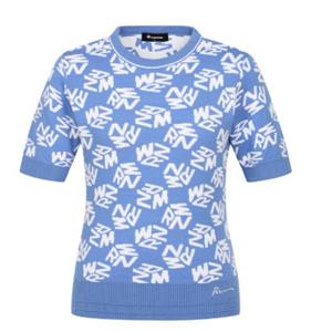 [레노마골프]여성 자카드 라운드 반팔 니트 RWSRO7202-930