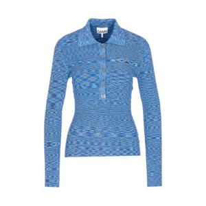 가니 스페이스드 로고 버튼 폴로 탑 K2564745