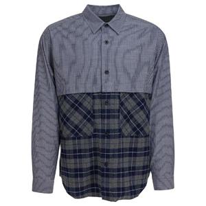 25FW 꼼데가르송 맨즈 셔츠 HPB018W251NVYWHTXGRYNBLACK