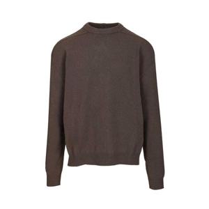 25FW 릭오웬스 캐시미어 Crew 넥 스웨터 RU02E1684WSBR78