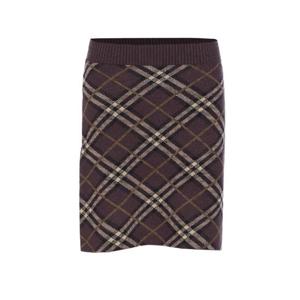 25FW Burberry Embroidered stretch 울 blend 미니 스커트 8114203B2412