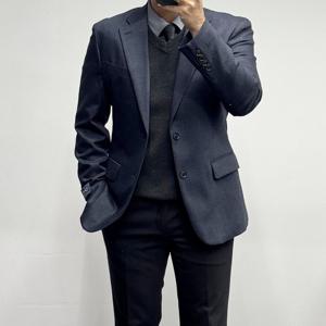 [바쏘옴므]FW 울캐시미어혼방 스판 콤비 정장자켓 BSW4-JF73A-NY