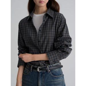 (325Y64LY15) [에잇세컨즈] 체크 플란넬 레귤러핏 셔츠  블랙