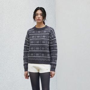 [LAP] 노르딕 단가라 배색 니트 AR4KHB63