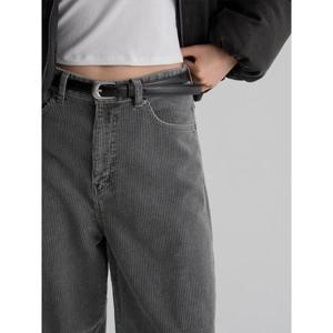 (355Y21LPK3) [에잇세컨즈] 피그먼트 코듀로이 와이드 팬츠  그레이