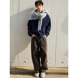 (225Y21EP44) [에잇세컨즈] 커브드 데님 팬츠  애쉬