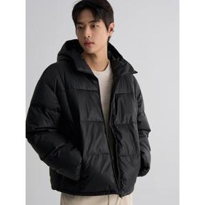 (455Y38LY85) [에잇세컨즈] 후드 패딩  블랙