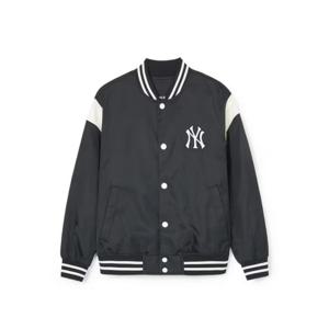 MLB 나일론 어깨배색 바시티자켓 A5 3AJPV0641 50BKS