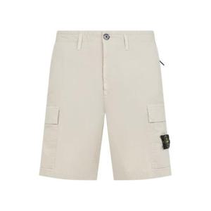 25 FW 스톤 아일랜드 로고 패치 백포켓 카고 쇼츠 베이지 K1S15L100L08S0003