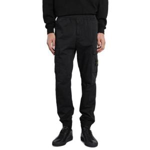 25 FW 스톤 아일랜드 콤파스 패치 카고 팬츠 블랙 K2S153100033S0014