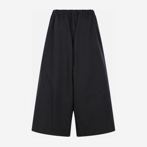 꼼데가르송 핀스트라이프 울 크롭 팬츠 GPP013W25 1BLACK