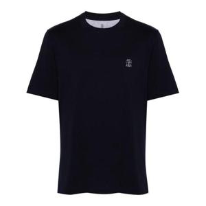 브루넬로 쿠치넬리 반팔 티셔츠 M0B138440CK781 BLUE