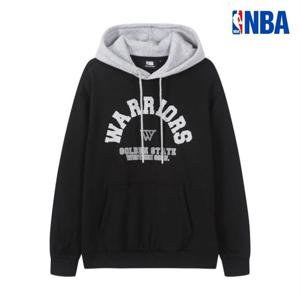 [엔비에이]남녀공용 커플 융기모 배색 후드 티셔츠254TH040