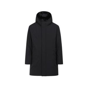 [에디션앤드지]25 FW 남자다운점퍼 후드 비건퍼 블랙 덕다운 롱패딩 점퍼 NEF4FP1621 DR4488