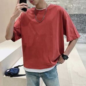 베이직 스타일 남자 여름옷 썸머 데일리 반팔 티셔츠