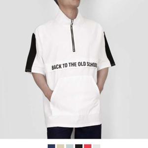 커플시밀러룩 올드 스쿨 반집업 반팔 아노락 6colors