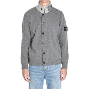 25 FW 스톤 아일랜드 로고 패치 와펜 버튼 가디건 그레이 K2S155100047S00A3