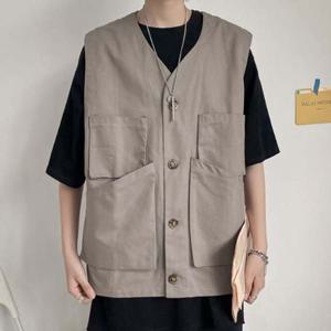 그레이 포켓 조끼 자켓 DS-AL859 포켓조끼