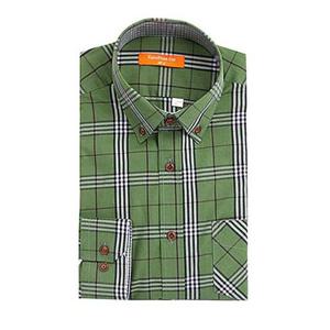 체크셔츠 Euro Pean Cut 슬림핏 긴팔셔츠 HL4B09 그린