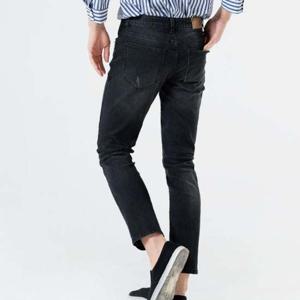 남성스판청바지 M2 남자 스판 일자 청바지 워싱 데님 빅사이즈 팬츠