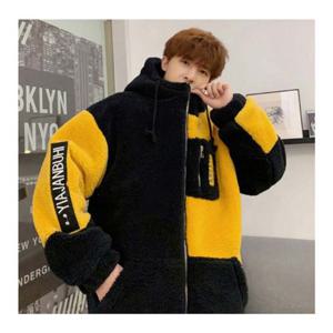 남성뽀글이후드집업 2컬러 1P 겨울 커플티 아우터 남자양털집업