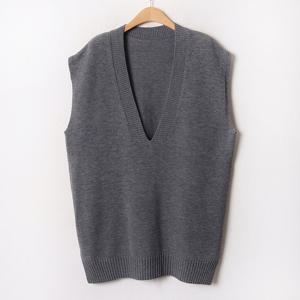 나야홍 / 아이우먼 포근브이넥니트조끼 EBB475M511 빅사이즈