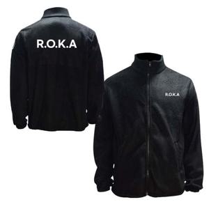 블랙 기모 겨울 후리스 집업 ROKA