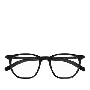 몽블랑 블랙 프레임 렉탱귤러 안경테 MB0349O 001 BLACK 50